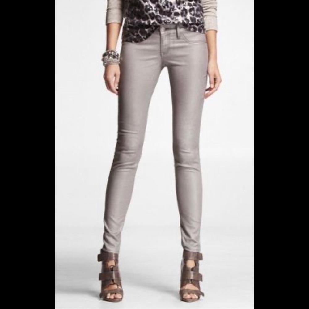 EUC Express Silver Metallic Stella Jean Leggings!